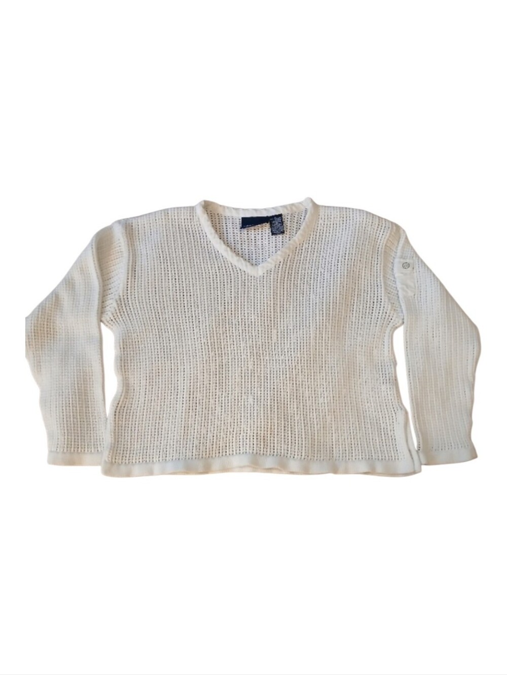 Liz Claiborne Cropped Open Knit Sweater - XL